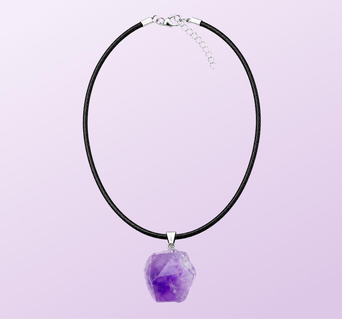Anti-EMF Purple Crystal Pendant