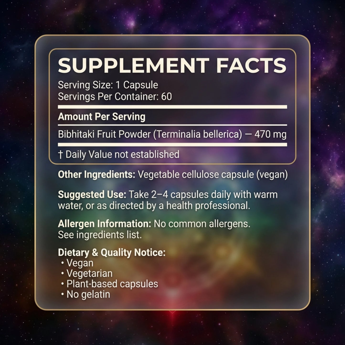 Bibhitaki Seven Chakras Capsules