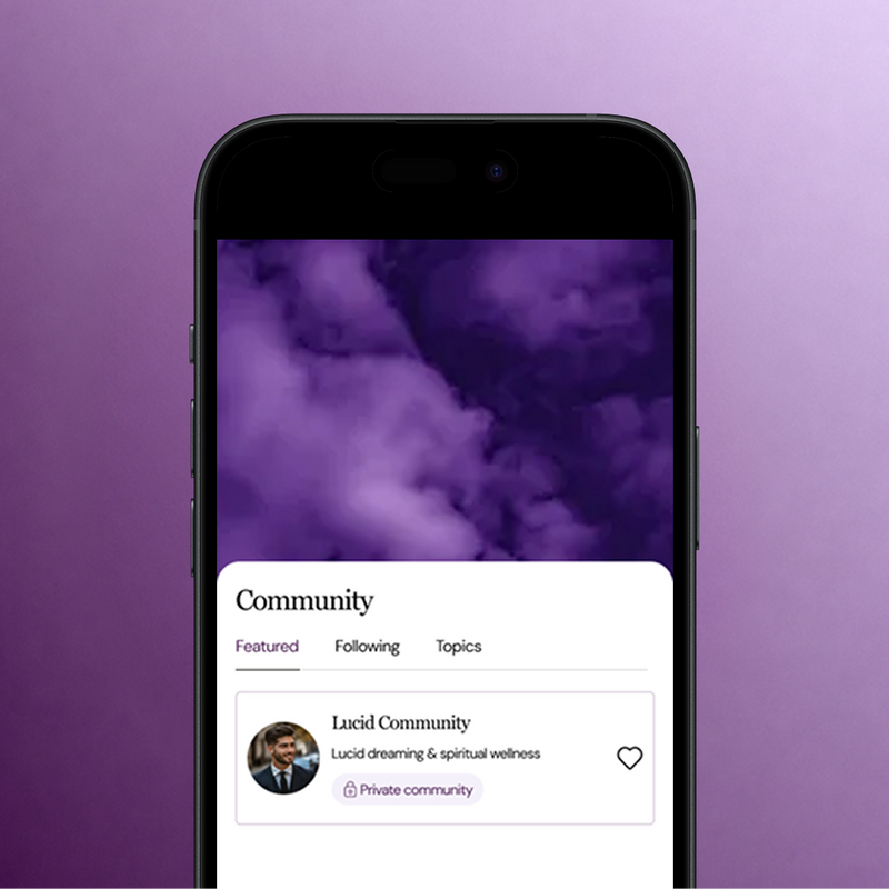 Lucid Dreaming Community Access