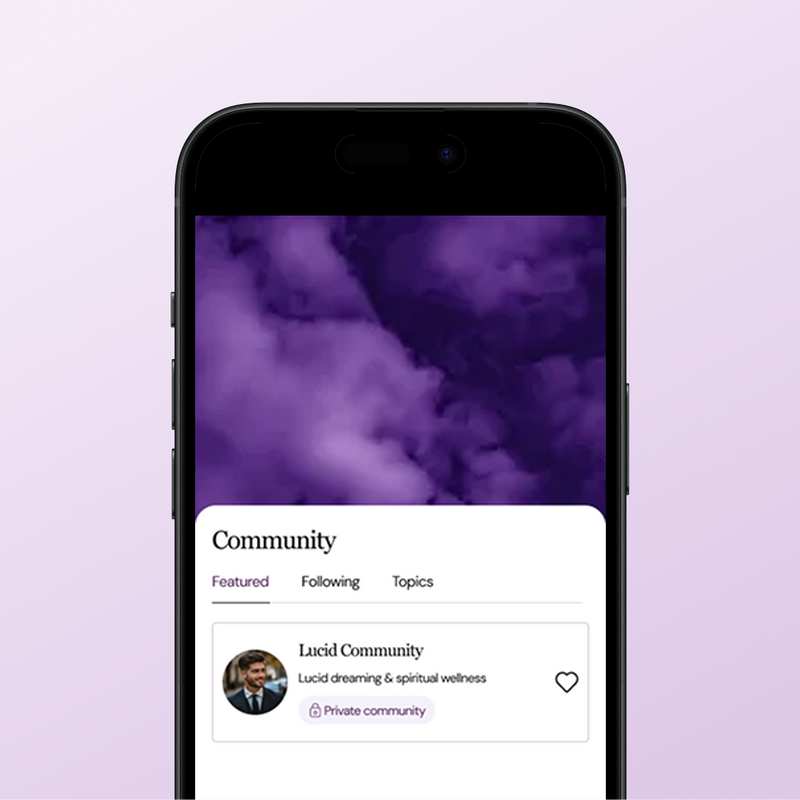 Lucid Dreaming Community Access