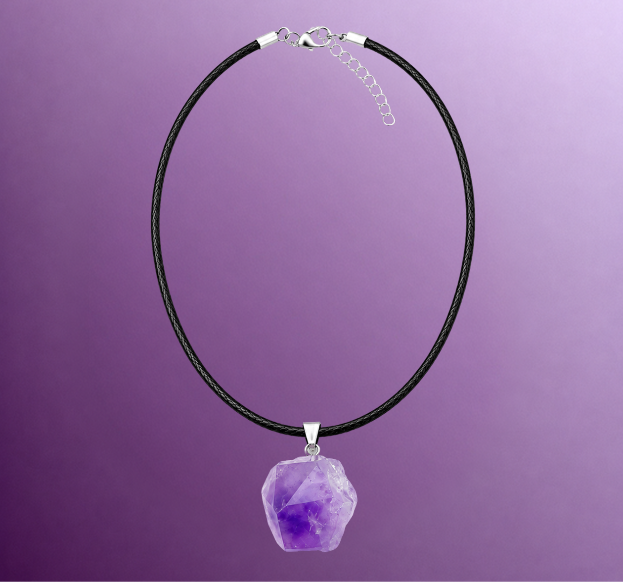 Anti-EMF Purple Crystal Pendant