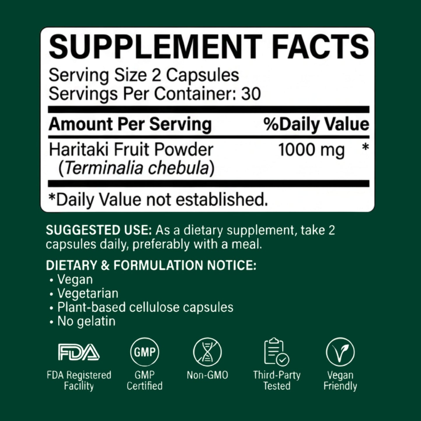 Haritaki Third Eye Capsules