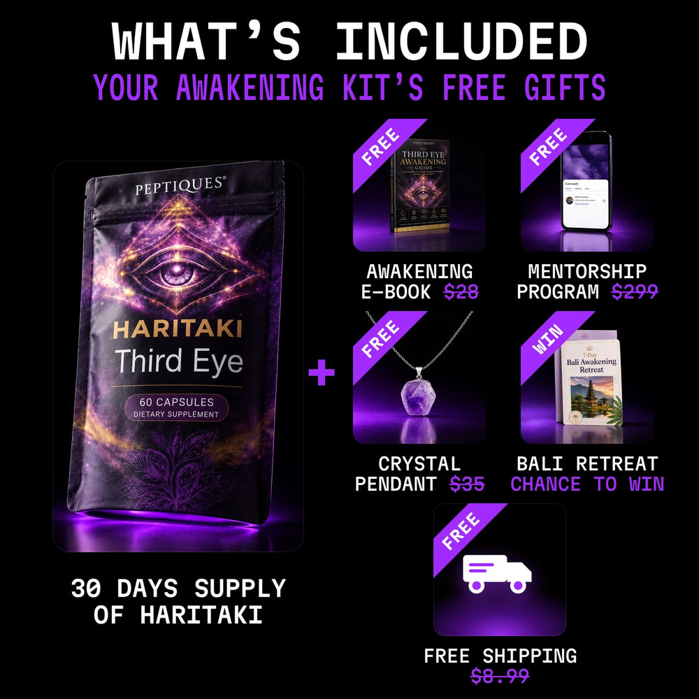 What's included: Haritaki Third Eye and the free gifts